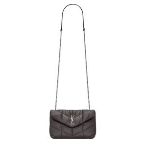 Saint Laurent Toy Puffer Bag in Storm/grey